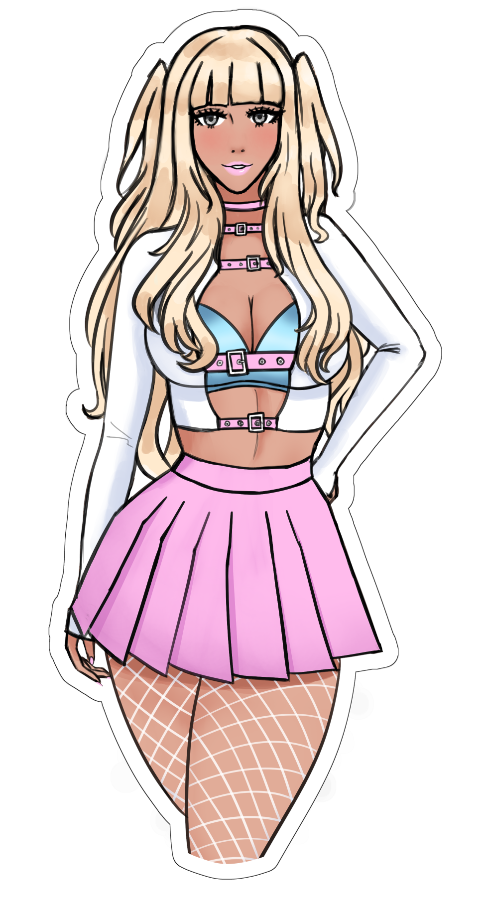 Goth Outfit Tharja Sticker - Gyaru Alt version
