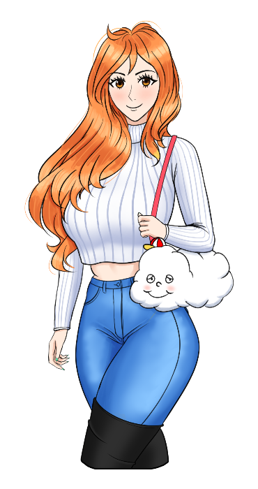 Nami Casual Sweater (White ver.) Sticker - One Piece