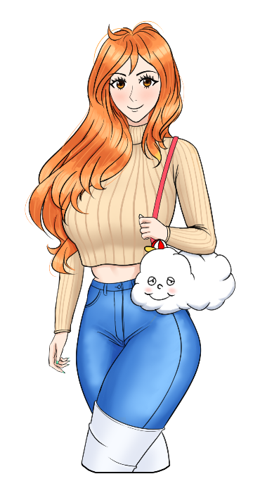 Nami Casual Sweater Sticker - One Piece