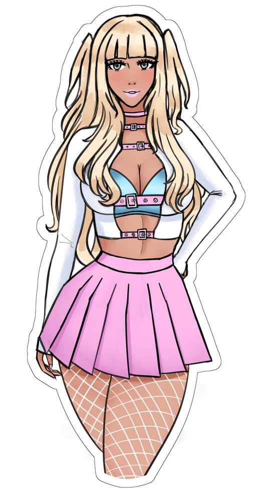 Goth Outfit Tharja Sticker - Gyaru Alt version